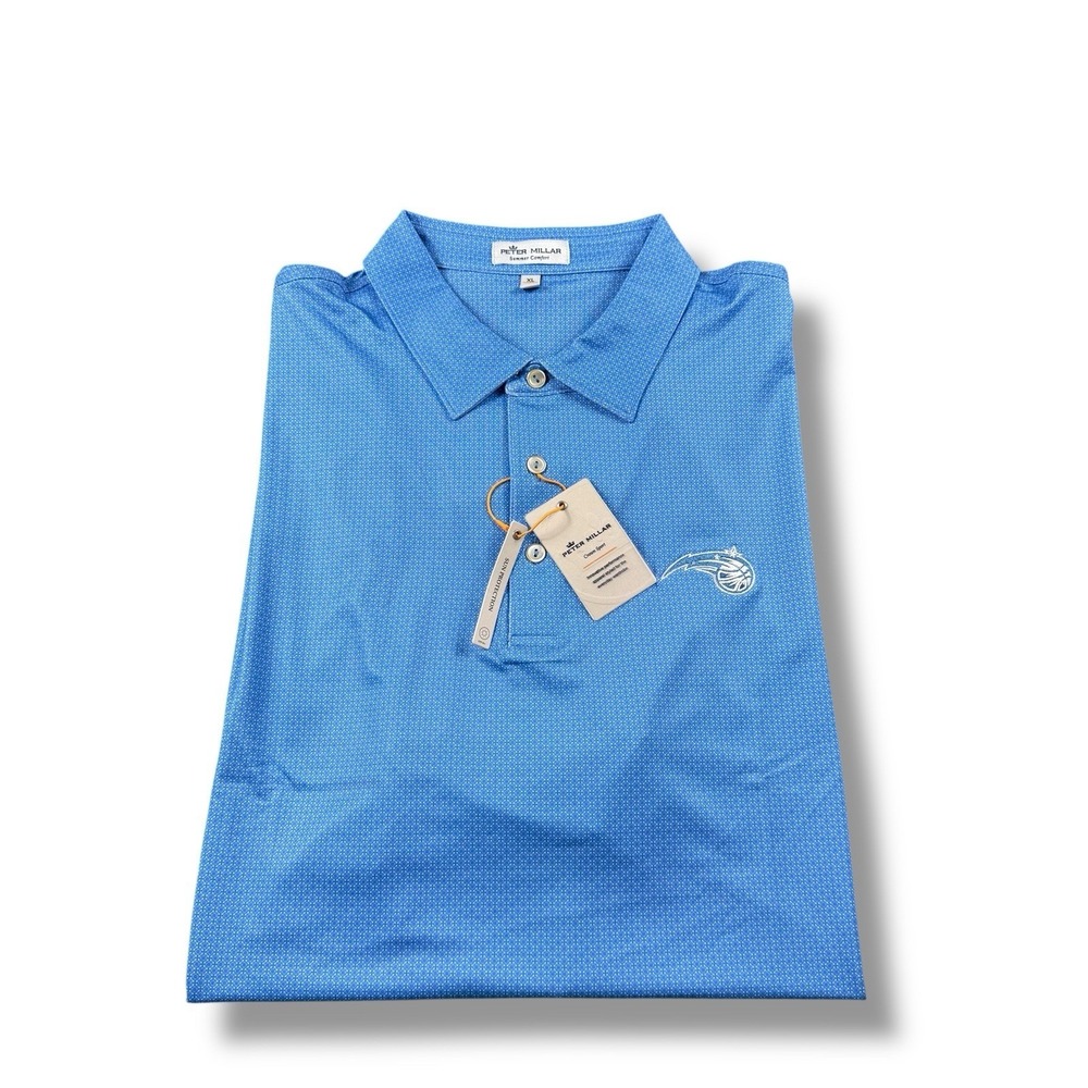 NWT $98 Peter Millar Summer Comfort NBA Orlando Magic Performance Polo Shirt XL
